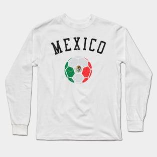 Mexico Soccer Team Heritage Flag Long Sleeve T-Shirt